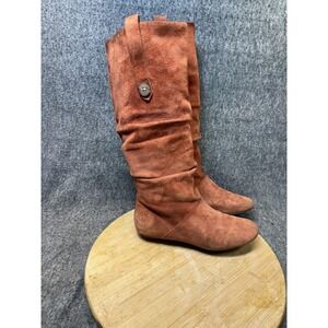 UGG Australia Boots Womens Size 6 Brown Suede Slouch Tall Knee High Style 5785